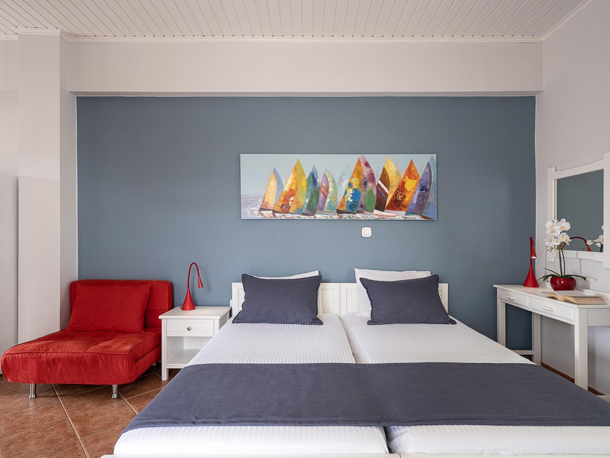 Elena Seafront Luxury Apartments Almirida Quarto foto